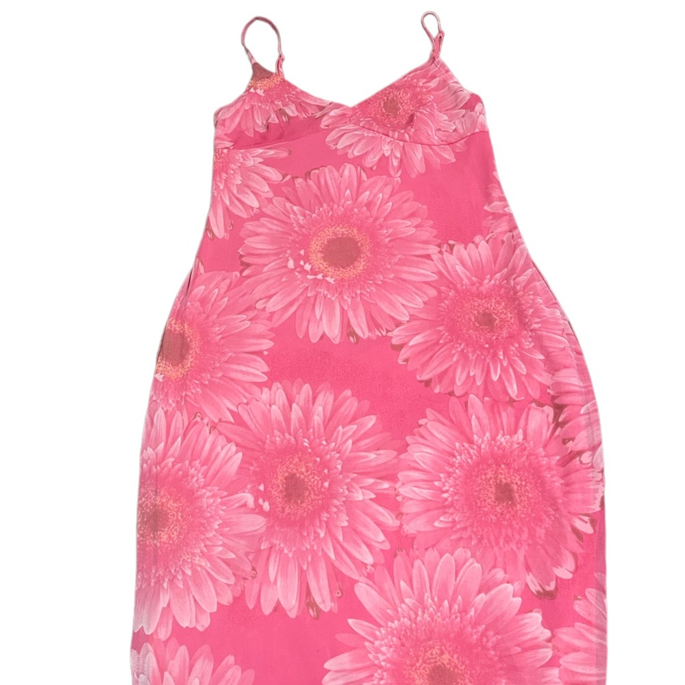 Size 9/10 y2k dress pink sunflower dress from express in brand new condition